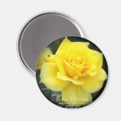 Rosa Friesia:Round Magnet (Vorderseite/Rückseite)