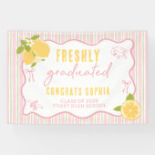 Rosa frisch graduiertes Zitronenbanner Banner (Horizontal)