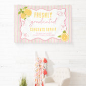 Rosa frisch graduiertes Zitronenbanner Banner (InSitu)
