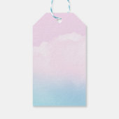 Rosa frohe Weihnachtsgeschenk-Tag bis Von Individu Geschenkanhänger (Rückseite)