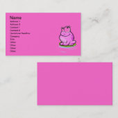 Rosa Frosch-Visitenkarte Visitenkarte (Vorne/Hinten)