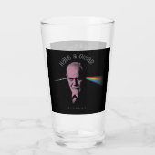 Rosa Fröstling (haben ein Zigar) Glas (Rückseite)
