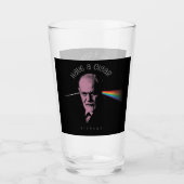Rosa Fröstling (haben ein Zigar) Glas (Vorderseite)