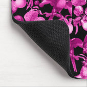 Rosa Früchte und Flamingos Muster Mousepad (Ecke)