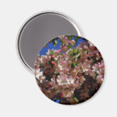 Rosa Frühling blüht Blumen-Magnet Magnet (Vorderseite/Rückseite)