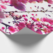 Rosa Frühling | Blütenbaum Geschenkpapier (Ecke)