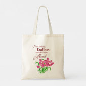 Rosa Frühling Tragetasche (Rückseite)