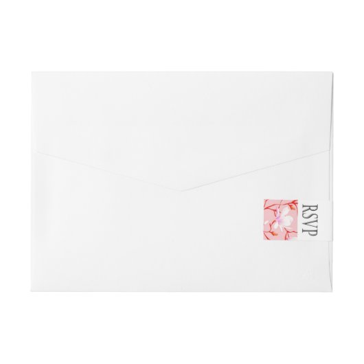 Rosa Frühlings-Blumen-Garten UAWG | Rundum-Adressaufkleber (Rückseite)