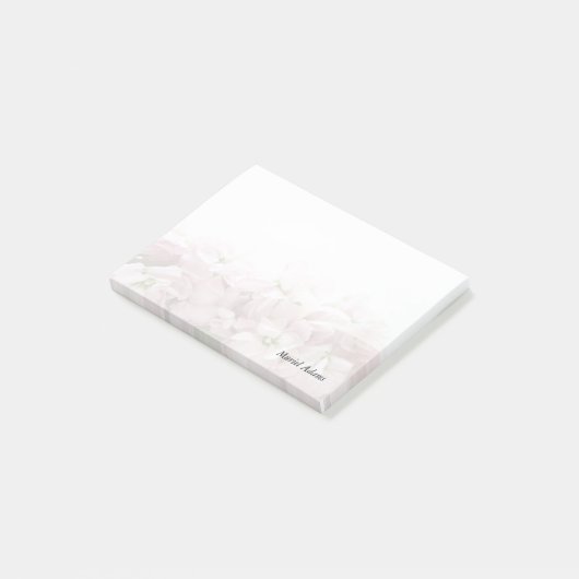 Rosa Frühlings-Blumen verblassen Post-it Klebezettel (angewinkelt)