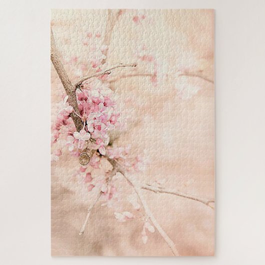 Rosa Frühlingsbaum-Blume Puzzle (Vertikal)