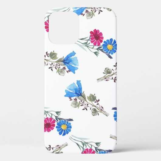 Rosa Frühlingsblumen Wasserfarben Botanisch Case-Mate iPhone Hülle (Rückseite)