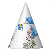 Rosa Frühlingsblumen Wasserfarben Botanisch Partyhütchen (Links)