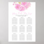 Rosa Frühlingsblüte Hochzeitsstempelposter Poster (Vorne)