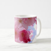 Rosa Frühlingsblüte Kaffeetasse (VorderseiteRechts)