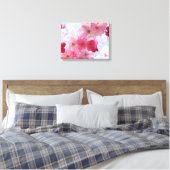 Rosa Frühlingsblüte Leinwanddruck (Insitu (Schlafzimmer))