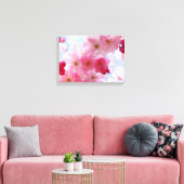 Rosa Frühlingsblüte Leinwanddruck (Insitu (Wohnzimmer))