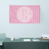 Rosa Frühlingsblüte und Kirschen Banner (Messeveranstaltung)