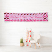 Rosa Frühlingsblüte und Kirschen Banner (Insitu)