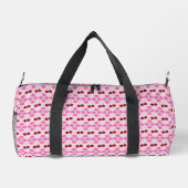 Rosa Frühlingsblüte und Kirschen Duffle Bag (Rückseite)