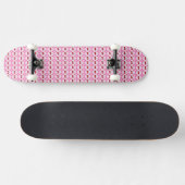Rosa Frühlingsblüte und Kirschen Gemustert Skateboard (Horizontal)