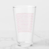 Rosa Frühlingsblüte und Kirschen Glas (Rückseite)