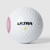 Rosa Frühlingsblüte und Kirschen Golfball (Logo)