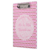 Rosa Frühlingsblüte und Kirschen Klemmbrett (Links)