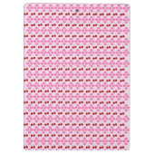 Rosa Frühlingsblüte und Kirschen Klemmbrett (Rückseite)