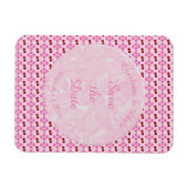 Rosa Frühlingsblüte und Kirschen Magnet (Horizontal)