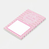 Rosa Frühlingsblüte und Kirschen Post-it Klebezettel (angewinkelt)