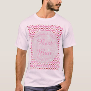 Rosa Frühlingsblüte und Kirschen T-Shirt