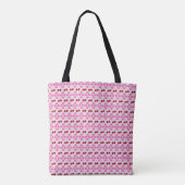 Rosa Frühlingsblüte und Kirschen Tasche (Rückseite)