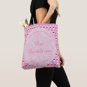 Rosa Frühlingsblüte und Kirschen Tasche (Von Nahem)