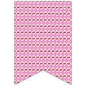 Rosa Frühlingsblüte und Kirschen Wimpelkette (Zweite Fahne)