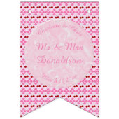 Rosa Frühlingsblüte und Kirschen Wimpelkette (Dritte Fahne)