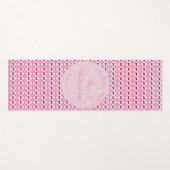 Rosa Frühlingsblüte und Kirschen Yogamatte (Vorderseite (Horizontal))