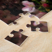 Rosa Frühlingsblüten Blauer Himmel Orton Effekt Puzzle (Seite)