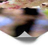 Rosa Frühlingsblüten Blume 3 Poster (Ecke)