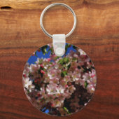 Rosa Frühlingsblüten Blume Schlüsselanhänger (Vorderseite)