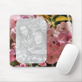 Rosa Frühlingsblüten florale Fotos Mousepad (Mit Mouse)