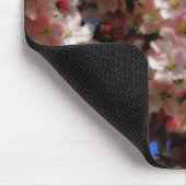 Rosa Frühlingsblüten florale Kunst Mousepad (Ecke)