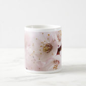 Rosa Frühlingsblüten Kaffeetasse (Mittel)
