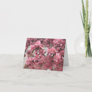 Rosa Frühlingsblüten Note Card Dankeskarte