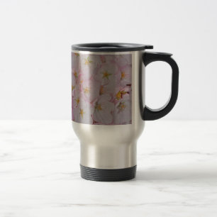 Rosa Frühlingsblüten Reisebecher
