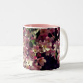 Rosa Frühlingsblüten Zweifarbige Tasse (VorderseiteRechts)