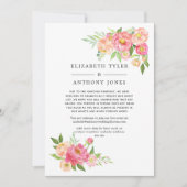 Rosa Frühlingsblütenliste Ankündigung (Vorderseite)