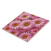 Rosa Frühlingsblütenrosa Gänse Retrosa Blume Fliese (Seite)