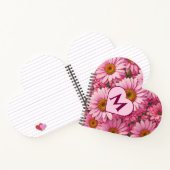 Rosa Frühlingsblütenrosa Gänse Rosa Blume Notizblock (Innenseite)