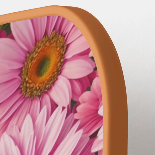 Rosa Frühlingsblütenrosa Gänse Rosa Blume Pickleball Schläger (Linke Seite)