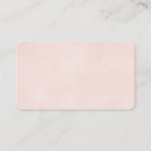 Rosa Frühlingsfloralen Girl-Dillierkarten Begleitkarte (Rückseite)